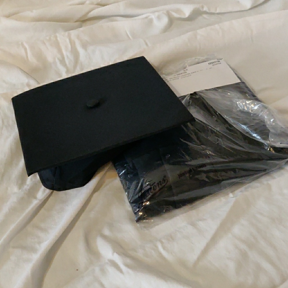 Graduation gown and cap